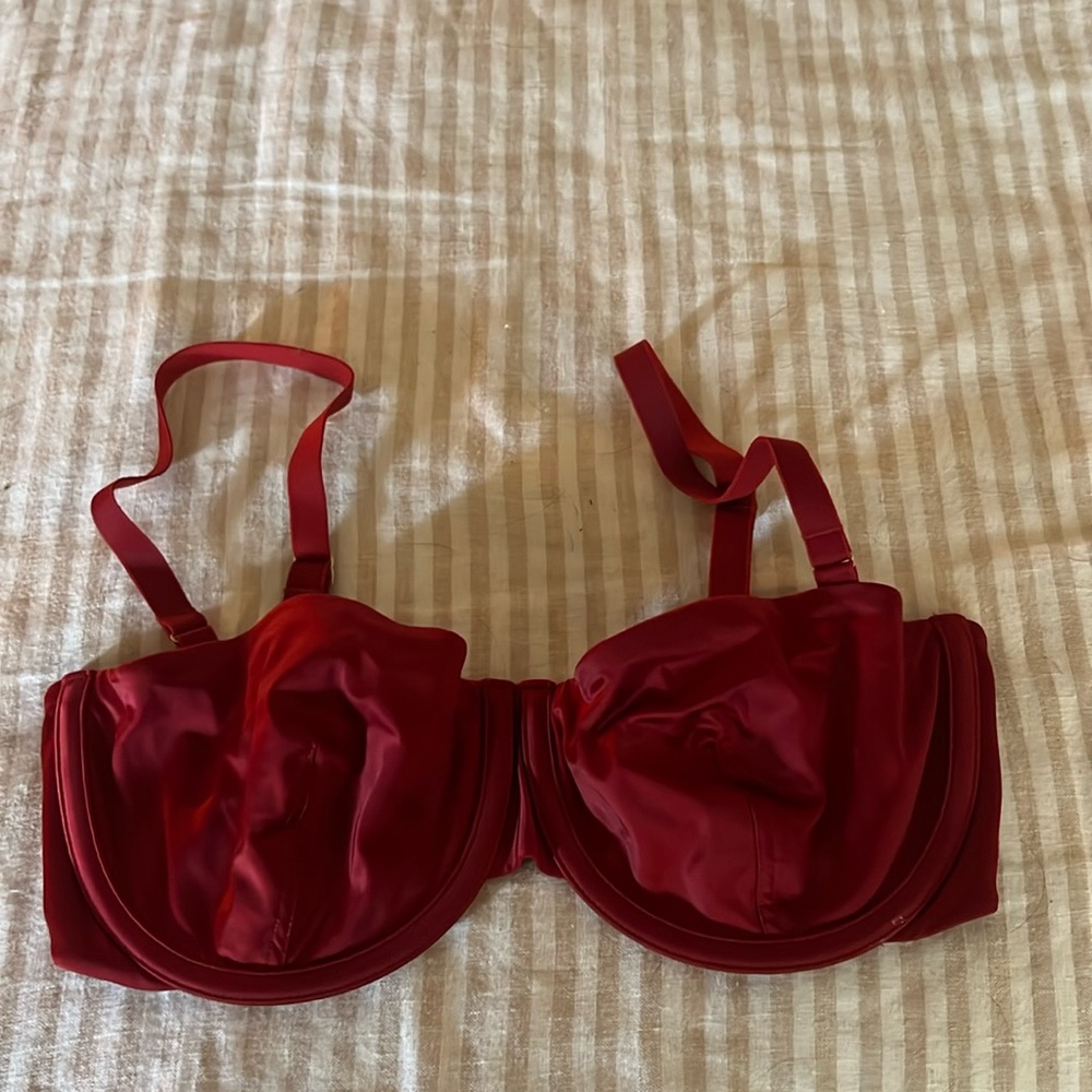 Cuup Satin Red 32D Bra